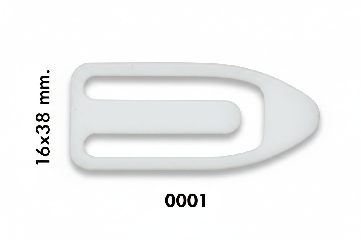 Shirt clip plastic 16x38mm – doos 500 stuks