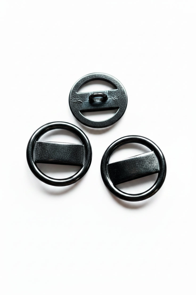 Zamak-Knopf mit Gegenstück 20mm – Gun Metal