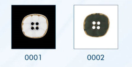 Metalen 4-gaats knoop in verschillende kleuren