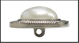 Metalen knoop met achtersteek - Zamak - Verschillende kleuren en maten