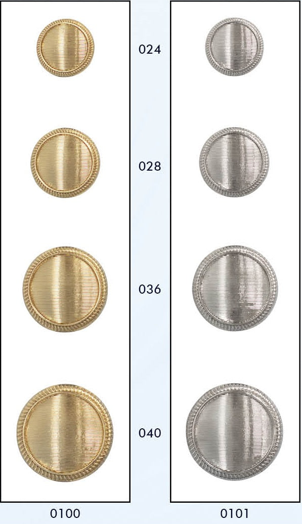 Metalen knoop met achtersteek - Verschillende kleuren en maten