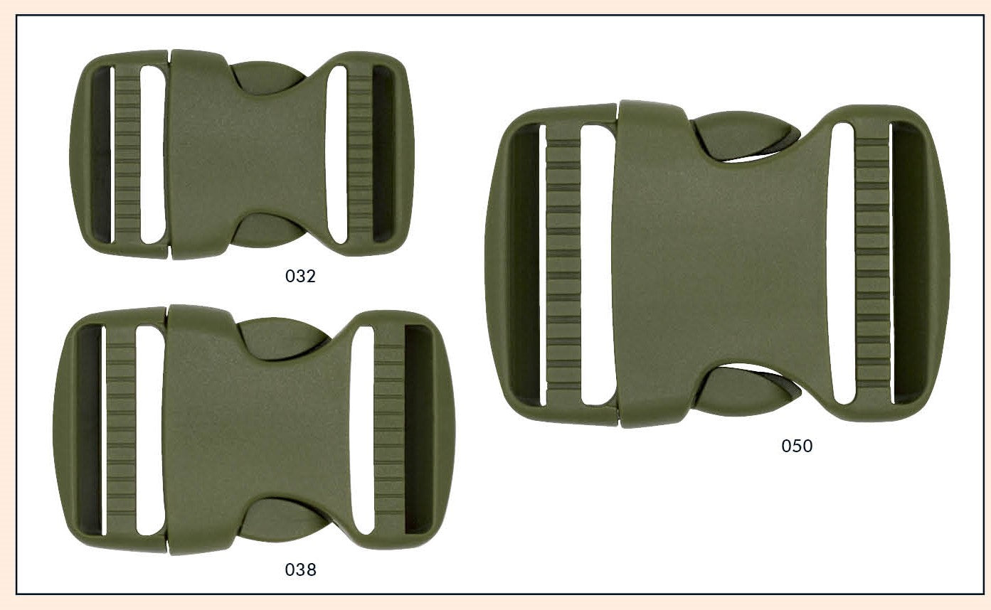Nylon gespsluiting - 20mm/25mm/32mm/38mm
