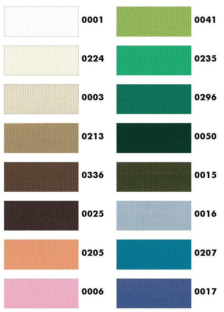 Katoenen band - verschillende kleuren en maten