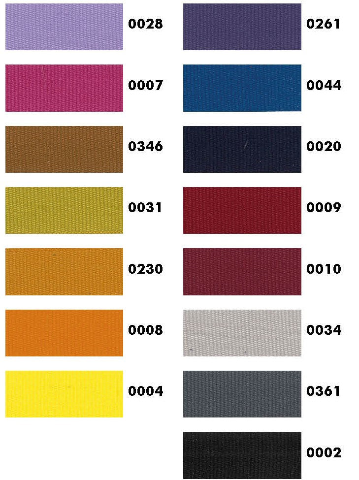 Katoenen band - verschillende kleuren en maten