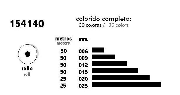 Katoenen band grof - verschillende kleuren en maten