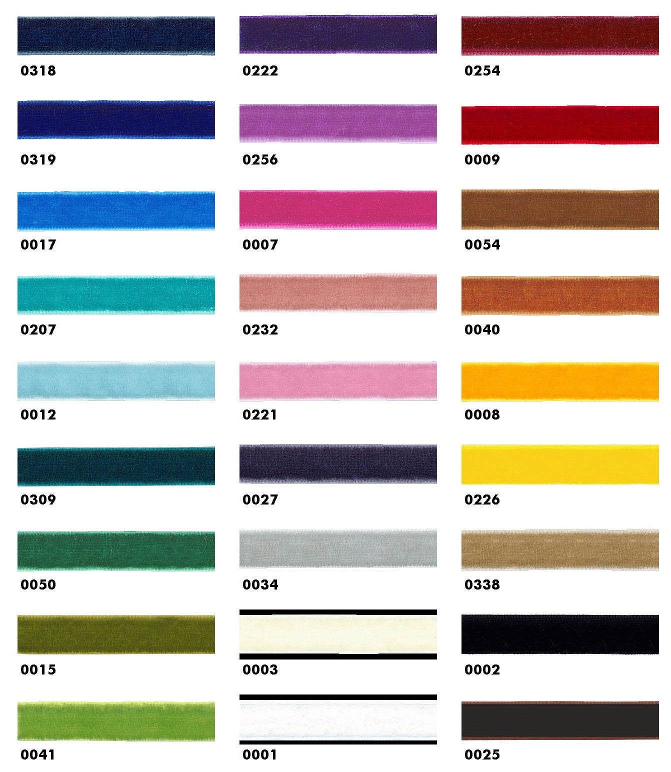 Fluweel elastiek - Verschillende kleuren 9MM Breed