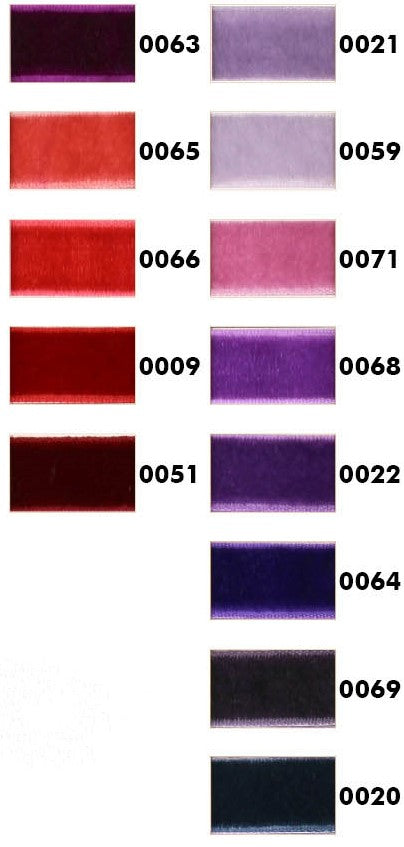 Fluwelen band - 25mm - verschillende kleuren