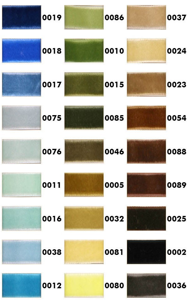 Fluwelen band - 25mm - verschillende kleuren