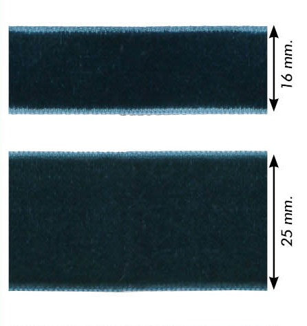 Fluwelen band - 25mm - verschillende kleuren