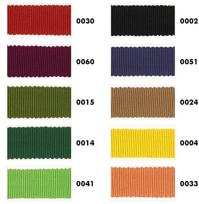 Petersham tape in verschillende kleuren en maten
