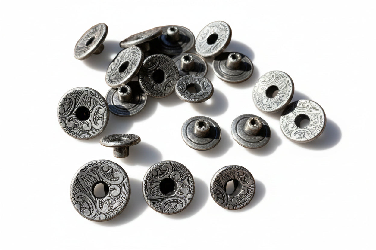 Zamak Jeansknopf Altnickel – 18mm / 20mm / 23mm