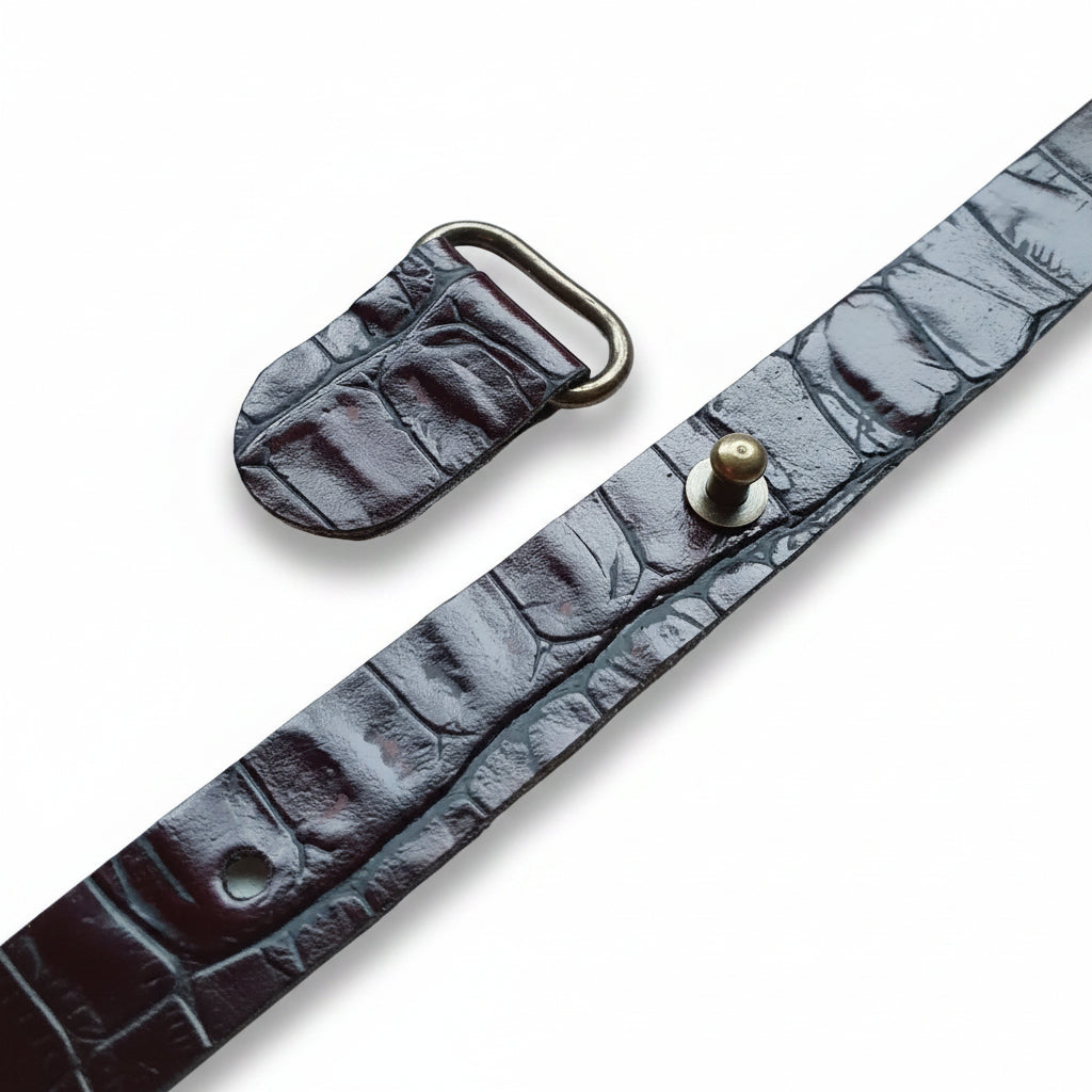 2-teiliger Verschluss cognac | verstellbar 11-13cm | 15mm breit | pro 10 St.