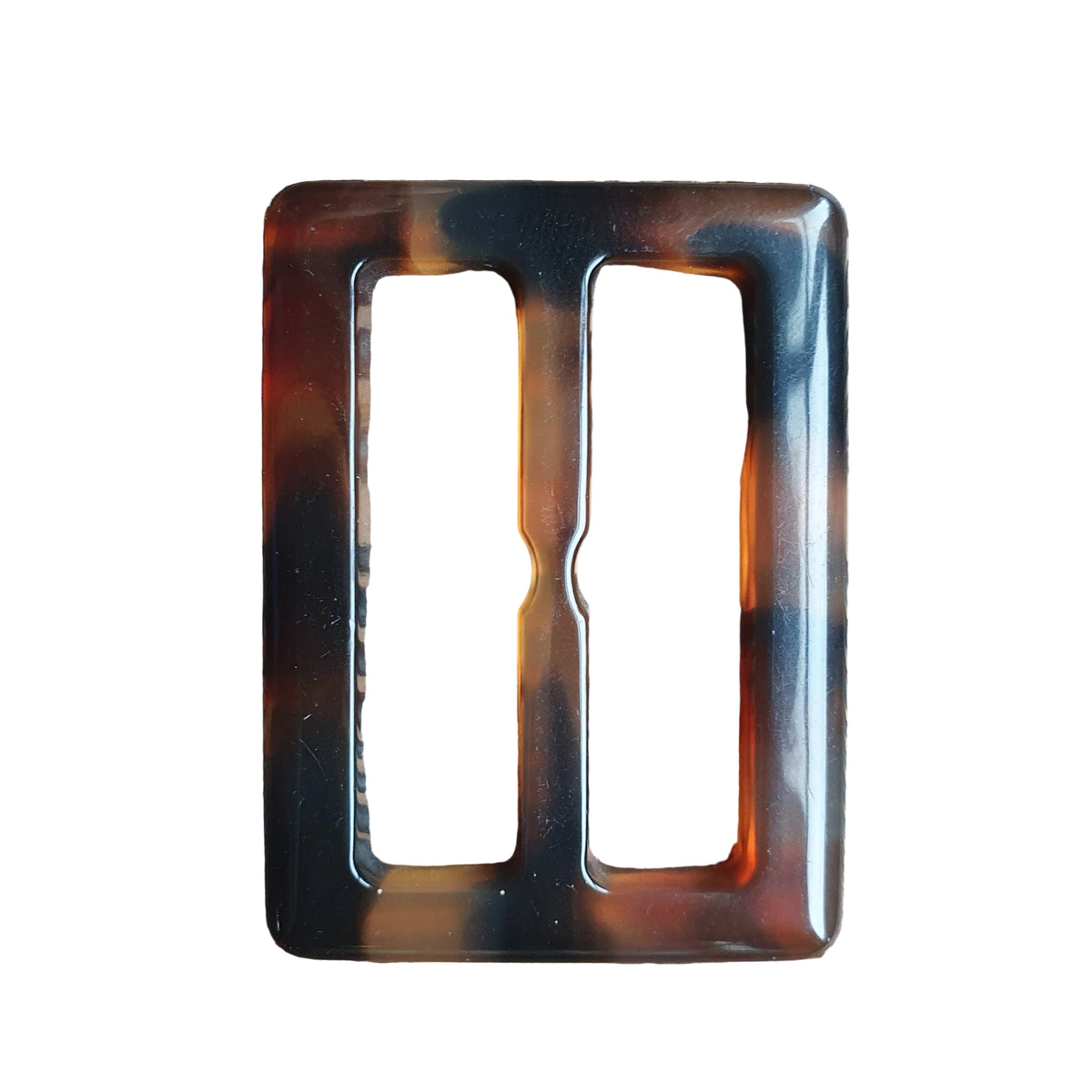 Gesp polyester bruin - binnenmaat 40mm - per 25 stuks