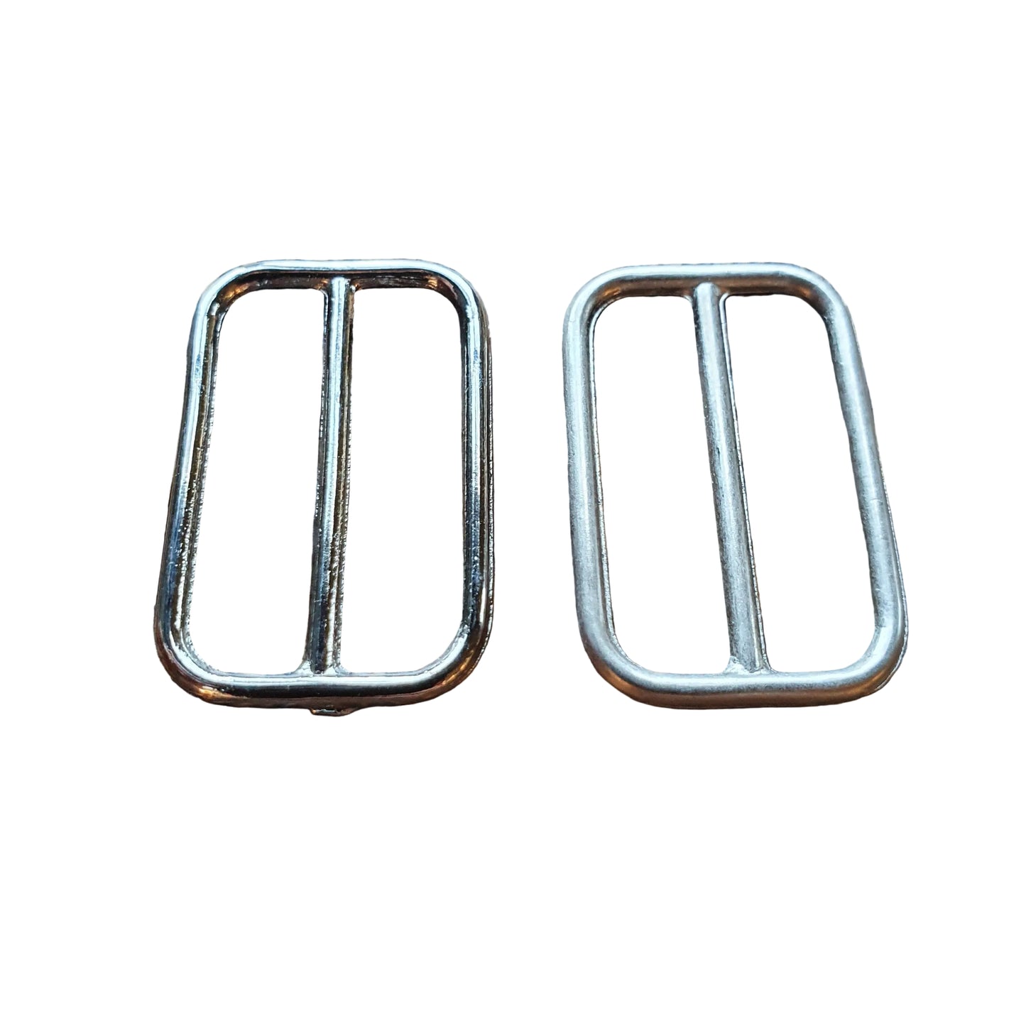 Schuifgesp 25mm | Zilver & Mat Zilver | Per 50 stuks | Nikkelvrij