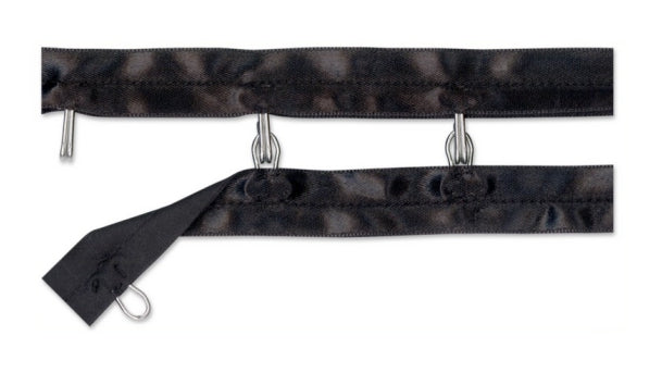 Satijnen haken en ogenband - 15mm - 10 meter rol