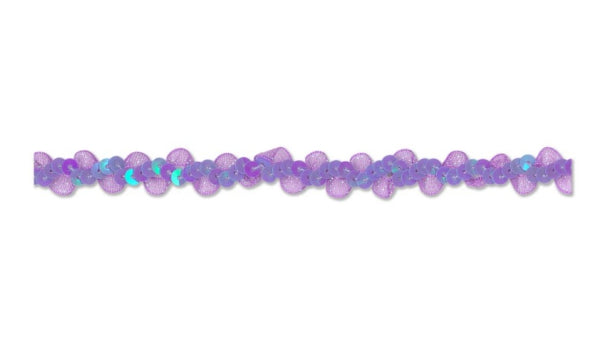 Sierband organza met pailletten 15mm - 20 meter rol