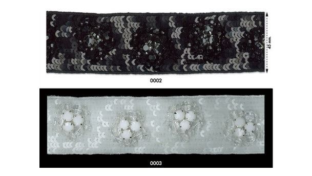 Paillettenband - 45mm - 5 meter rol