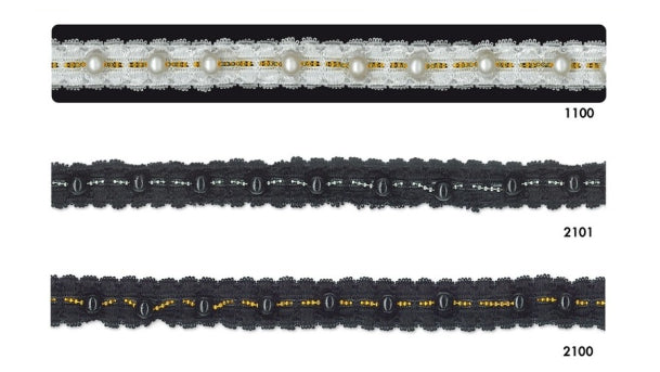 Elastisch band met parelsnoer - 8mm - 10 meter rol