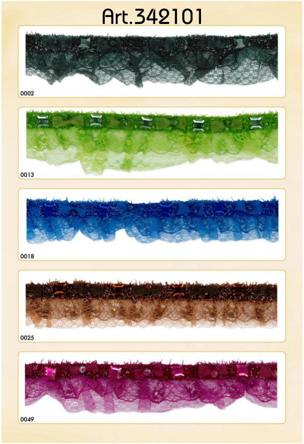 Elastisch franjeband 30mm - 10 meter rol