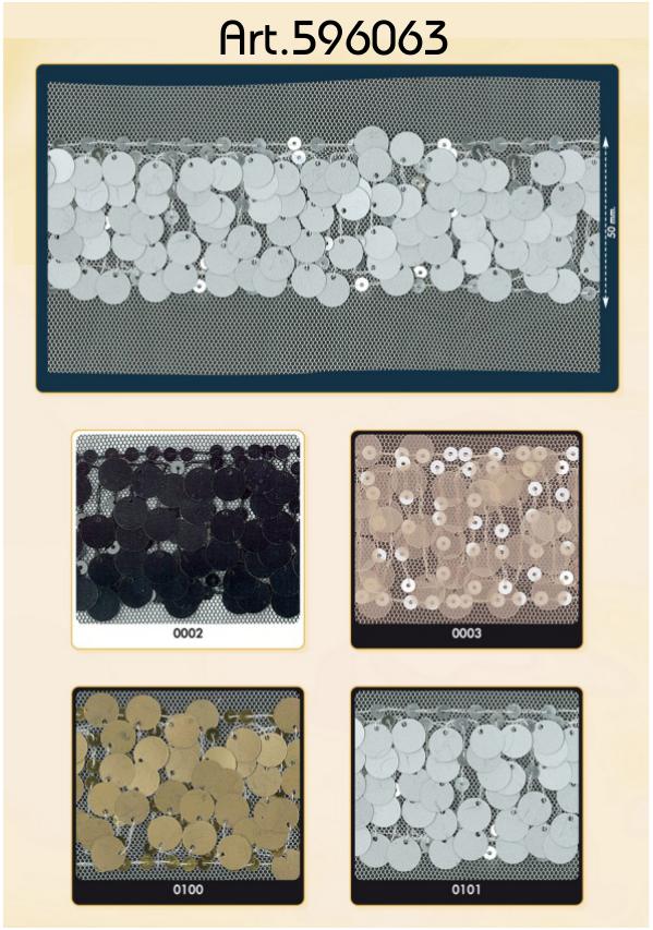 Paillettenband - 50mm - 5 meter rol