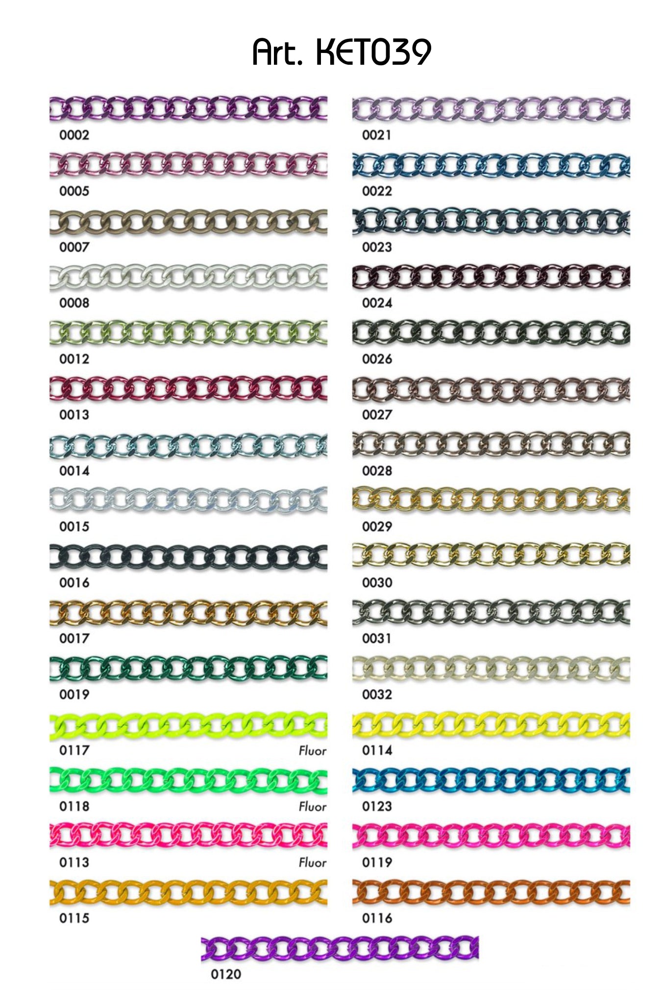 Aluminium ketting 7mm - 25 meter rol