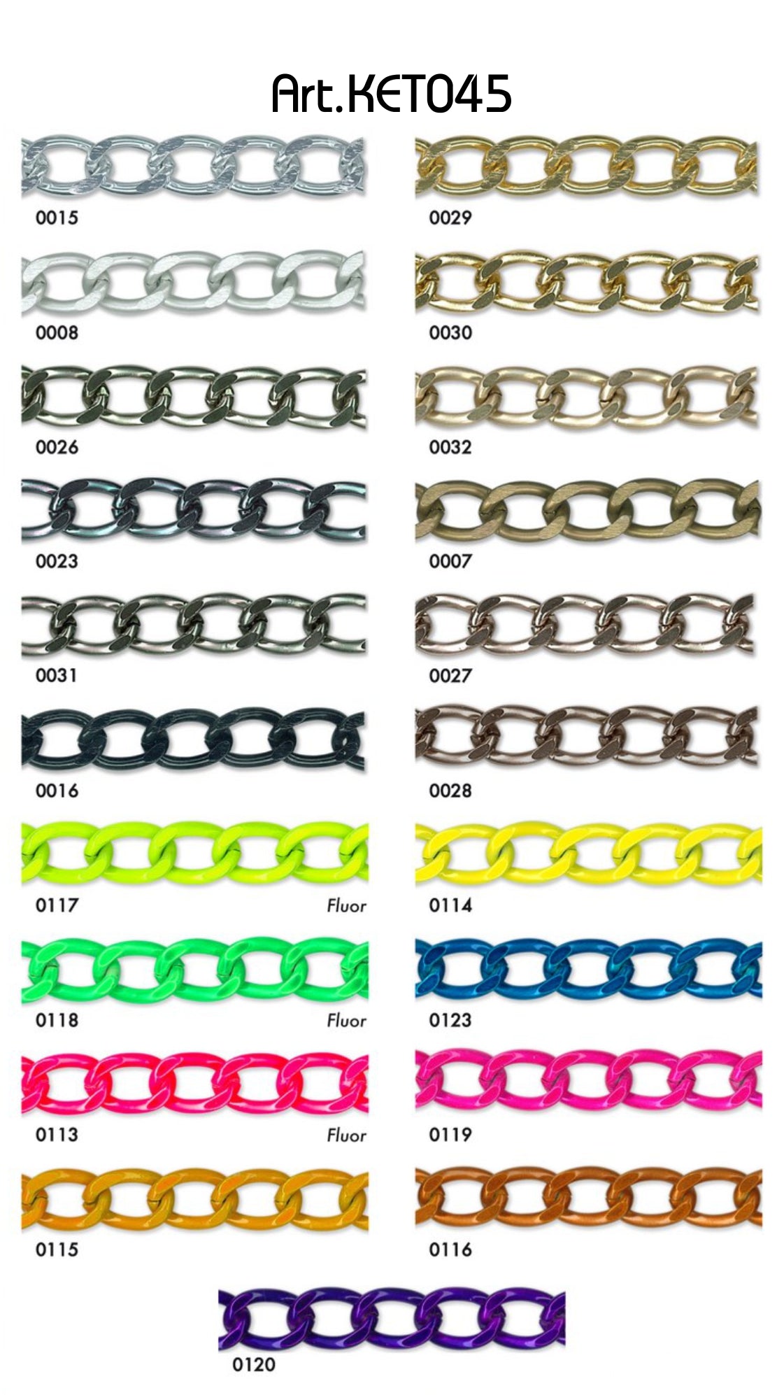 Aluminium ketting 13mm - 15 meter rol