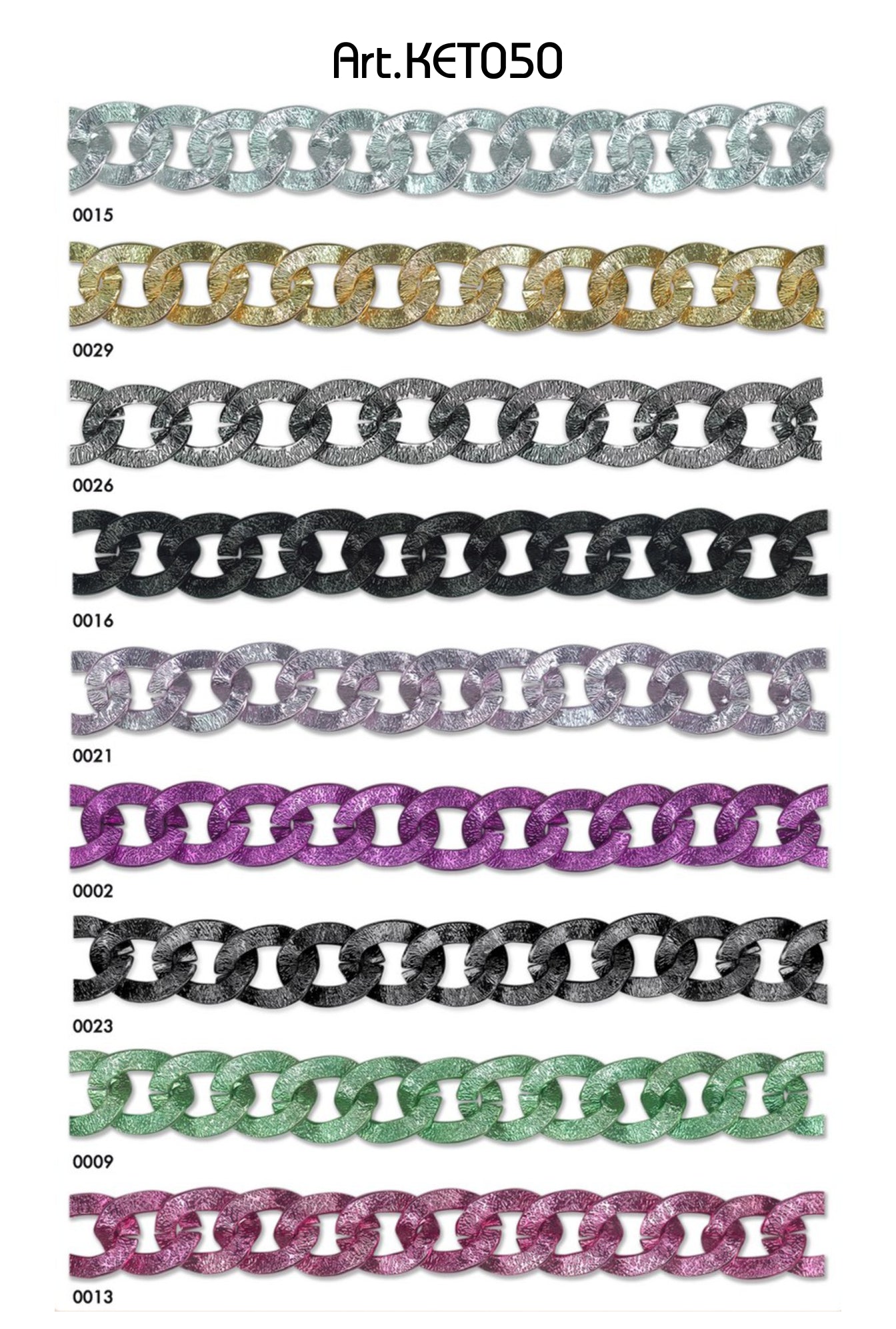 Aluminium ketting 17mm - 10 meter rol