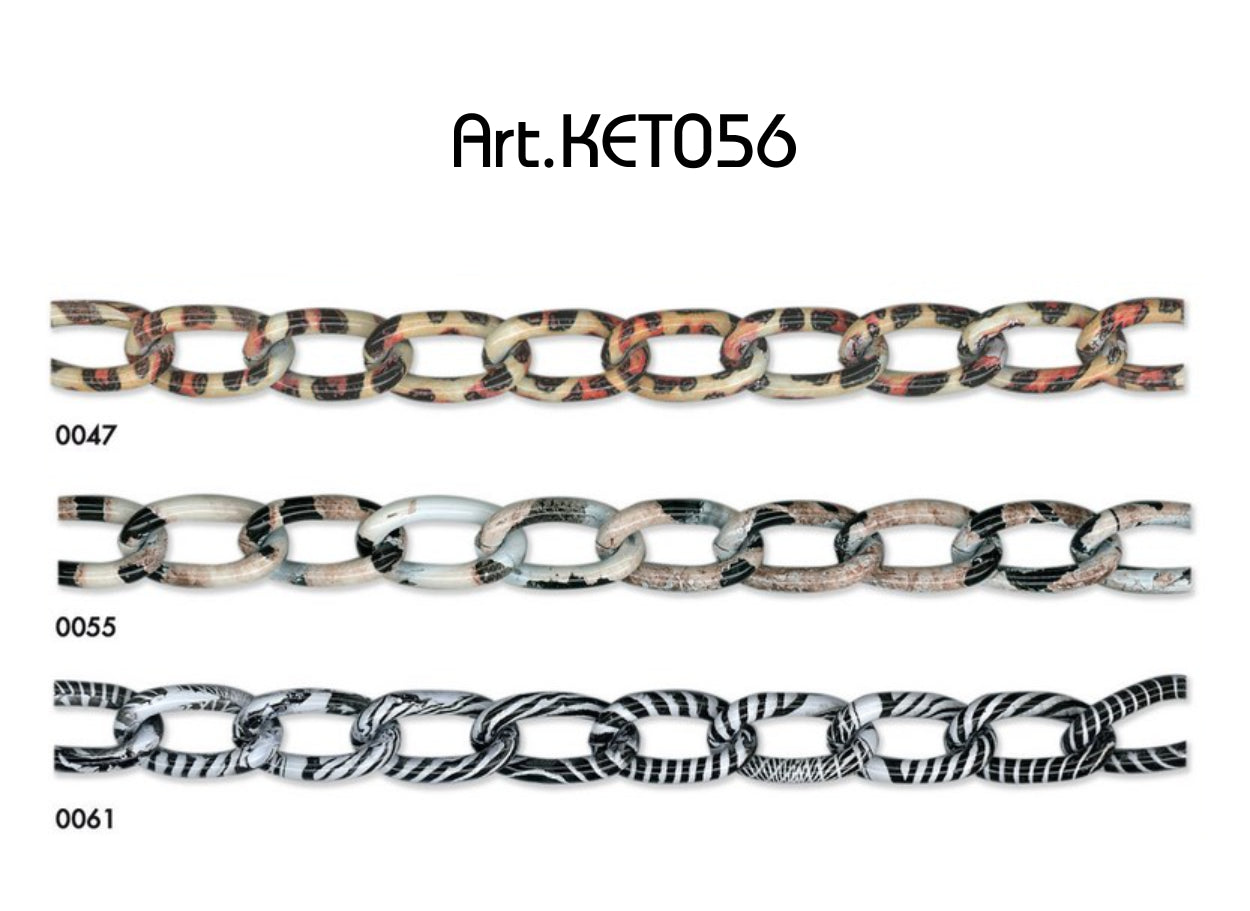 Aluminium ketting 19mm - Dierenprint - 10 meter rol