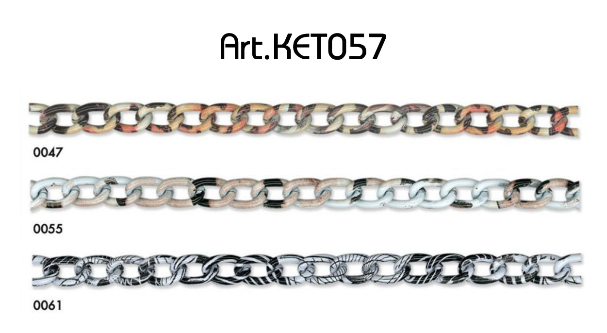 Aluminium ketting 10mm - Dierenprint - 10 meter rol