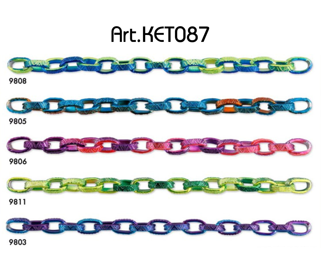 Aluminium ketting 8mm - 10 meter rol