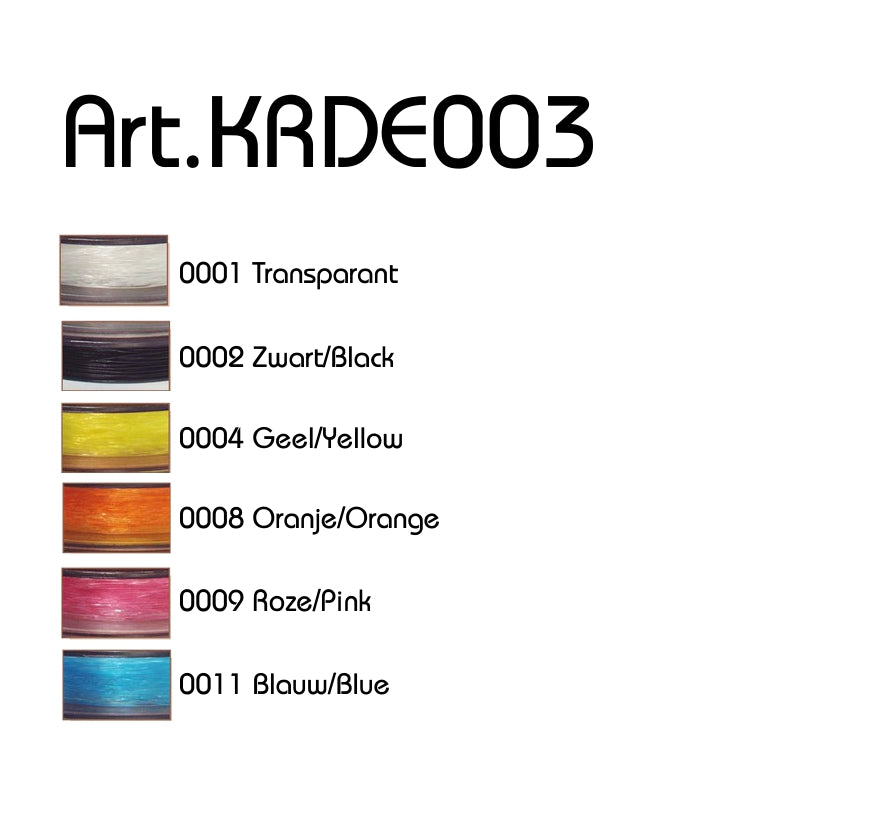 Elastisch koord - 0,6mm - 80 meter rol