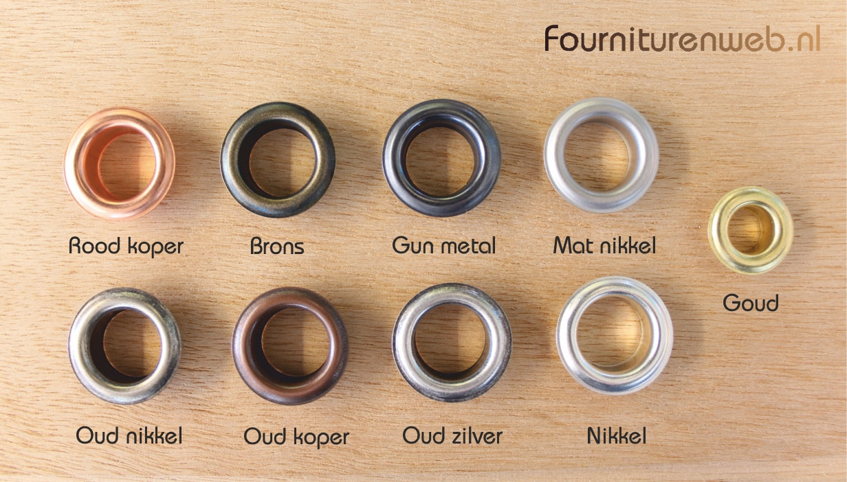 Nestel eyelets - Verschillende maten & kleuren.