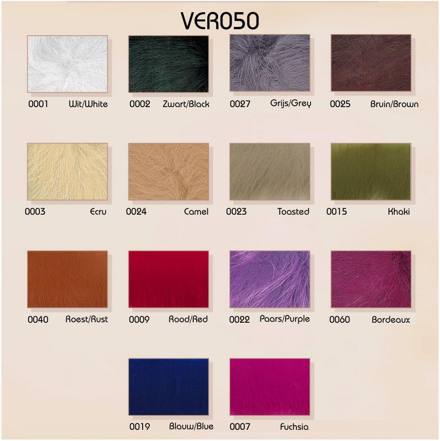 Pompon van vossenhaar 90mm - 5 stuks