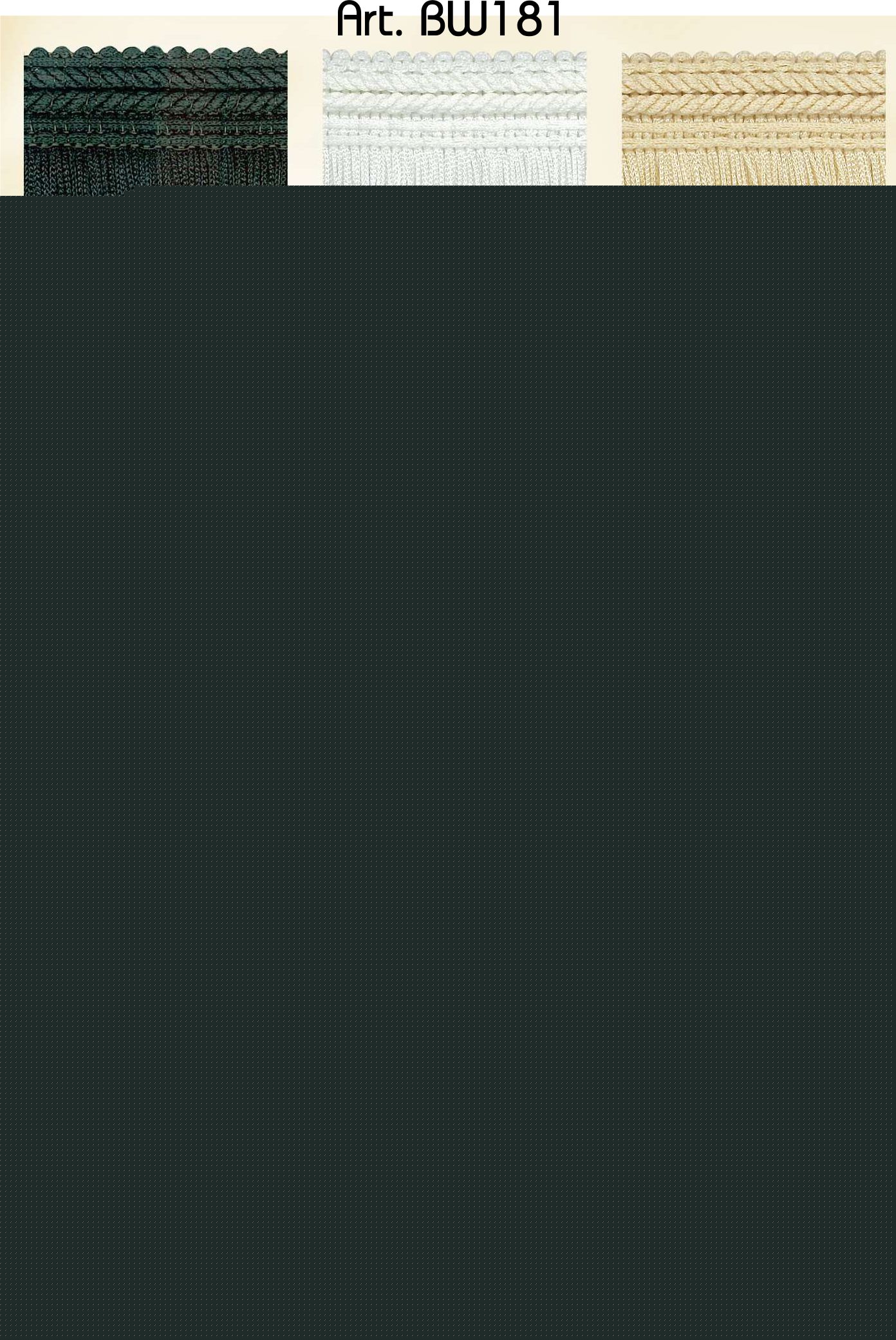 Franjeband 1 meter breed - 10 meter rol