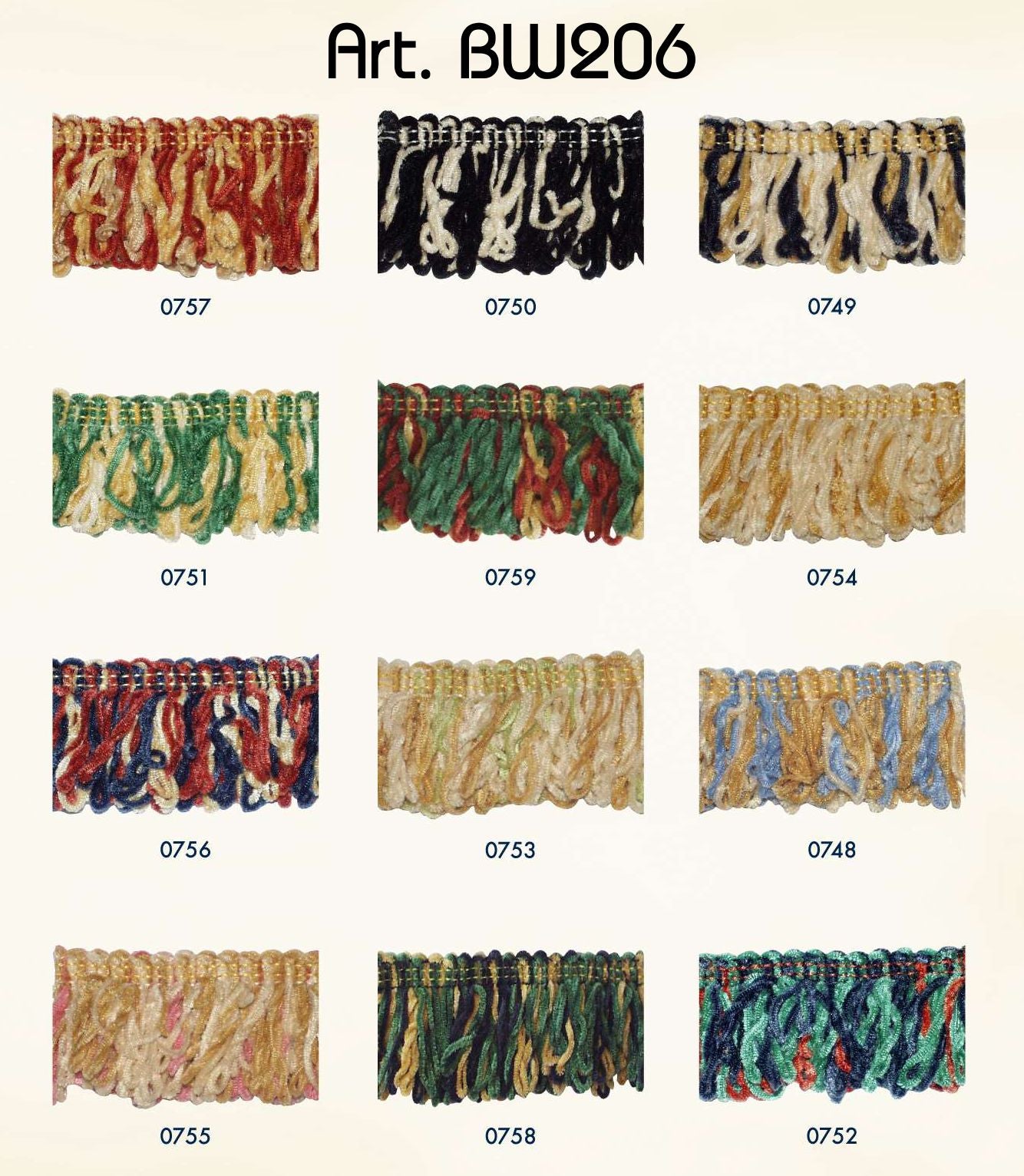 Franjeband 38mm - 25 meter rol - verschillende kleuren