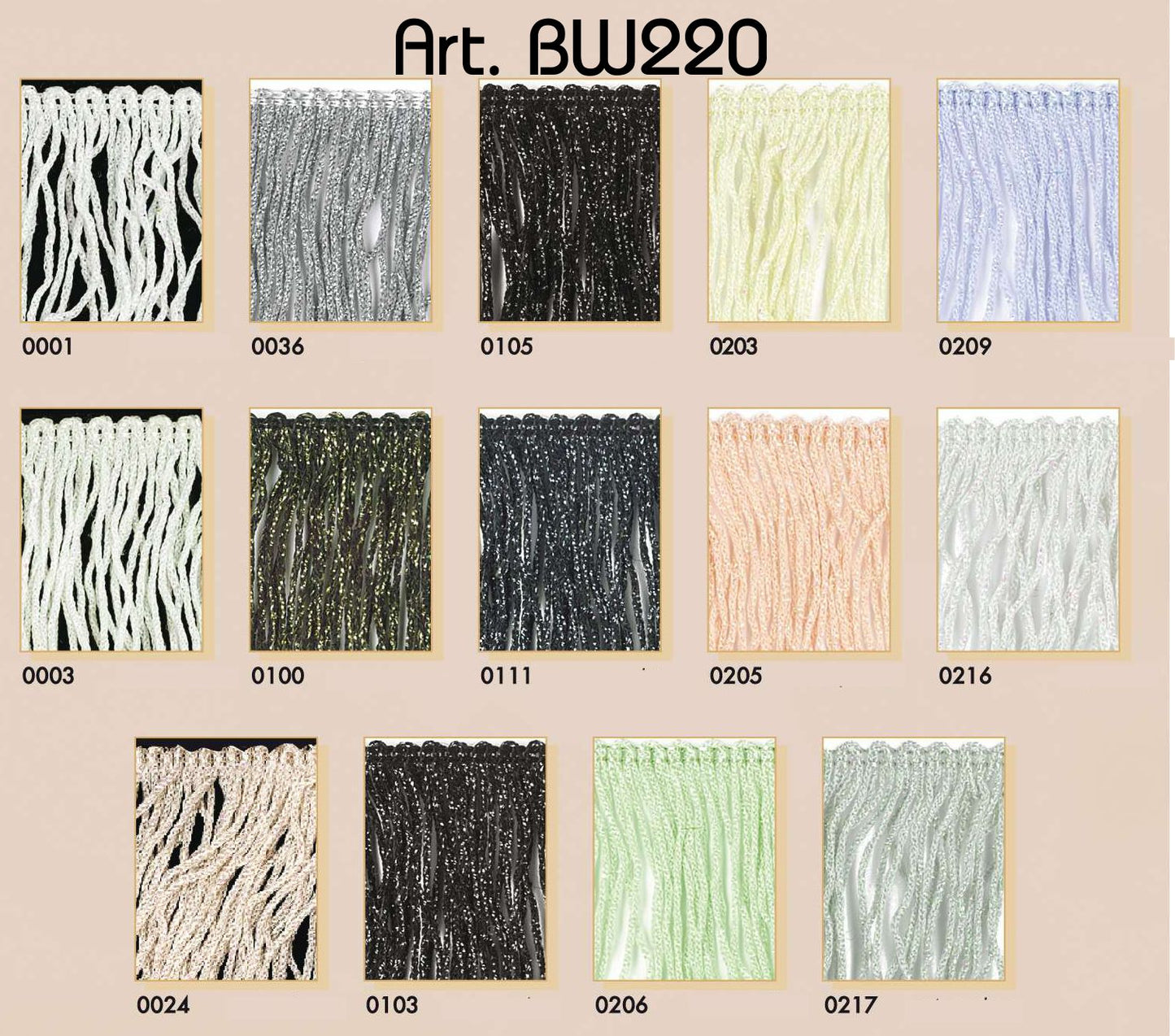 Franjeband 55mm - 15 meter rol