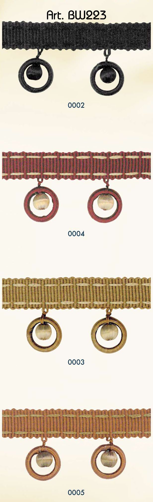 Band met ringetjes 40mm - 10 meter rol