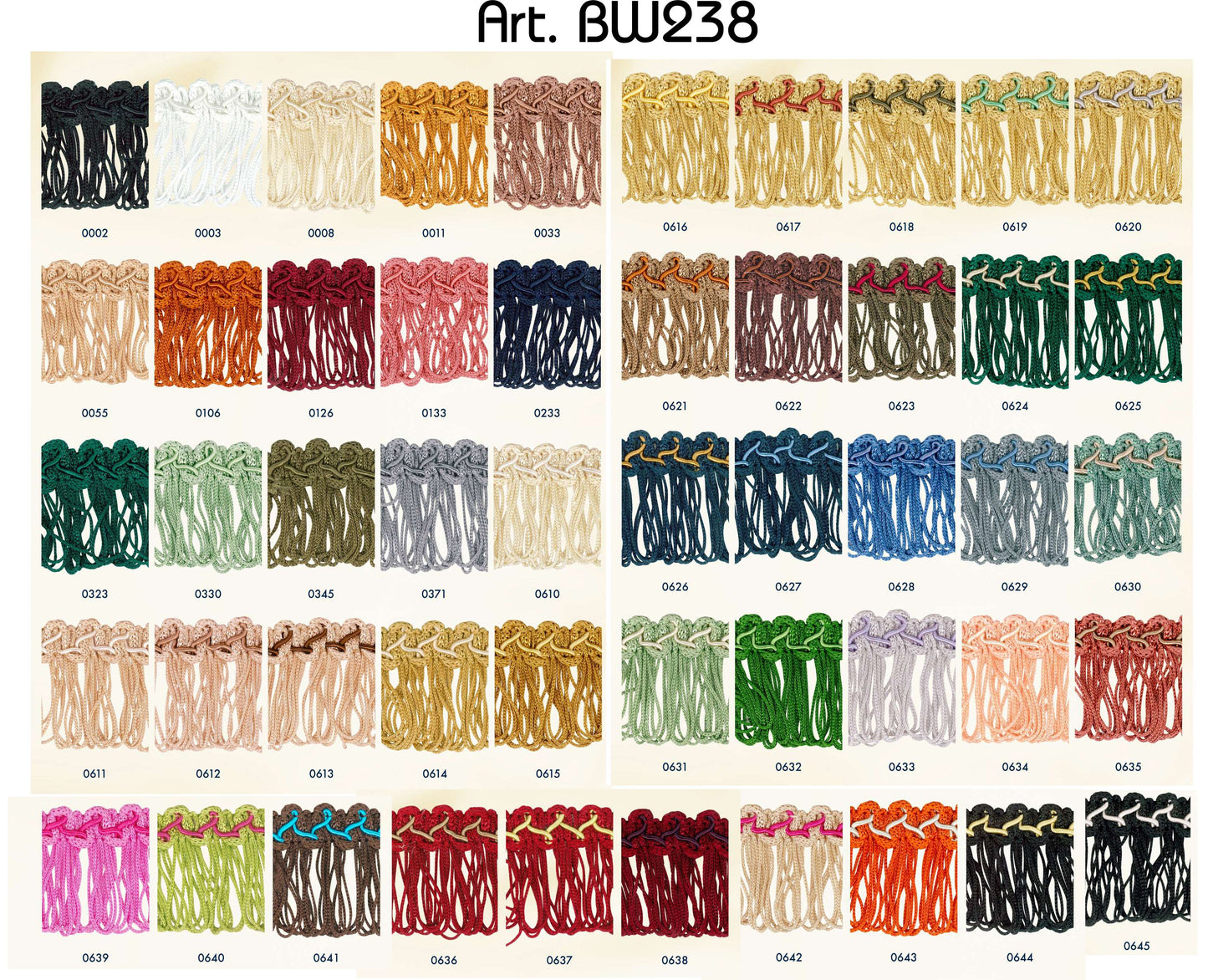 Franjeband 40mm - 25 meter rol