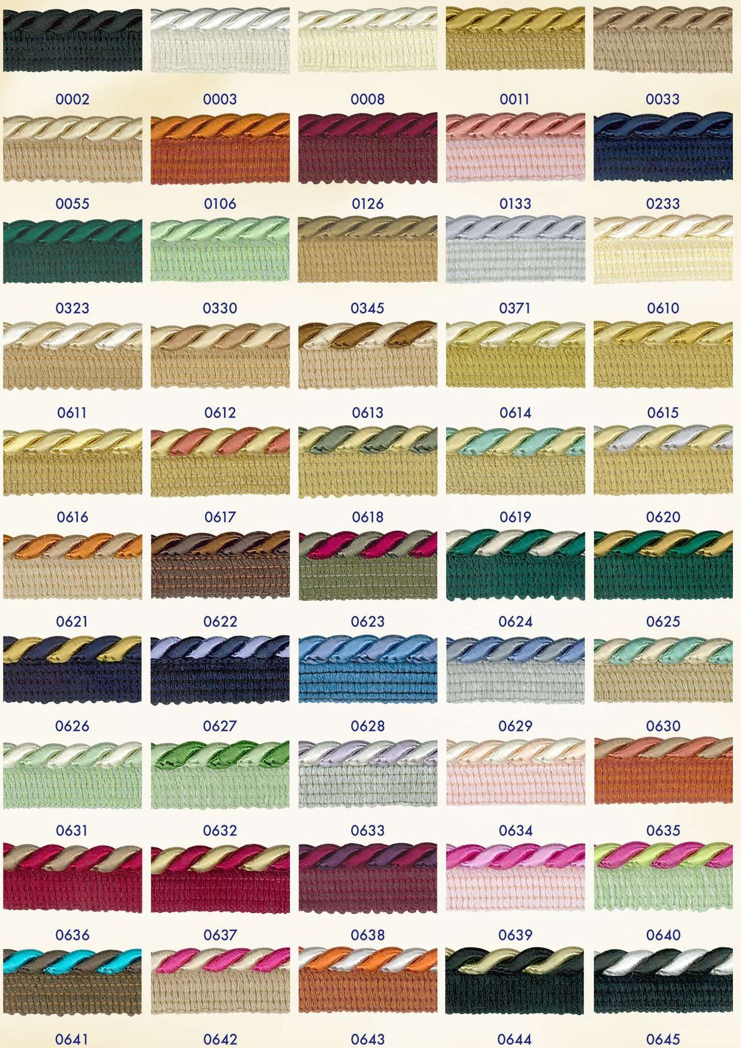 Gedraaid paspelband 15mm - 15 meter rol