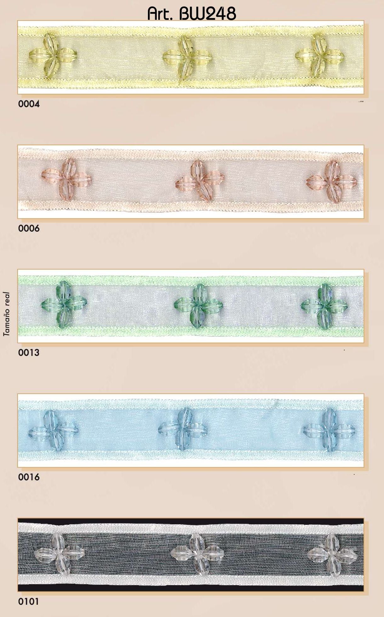 Sierband transparent 25mm - 10 Meter Rolle