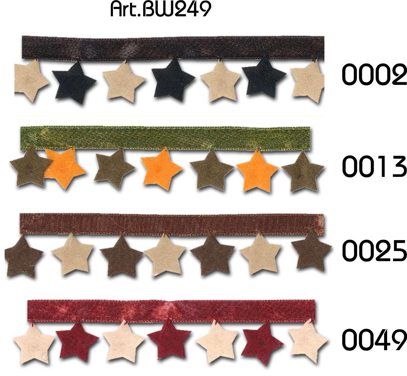 Sierband met sterretjes 30mm - 10 meter rol