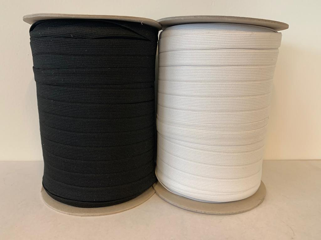 Gebreid elastiek - 25mm - per 100 meter.
