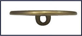 Metalen knoop nikkelvrij in variabele maten/ kleuren