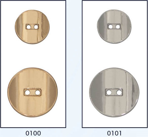 2 gaats metalen knoop in verschillende kleuren en maten