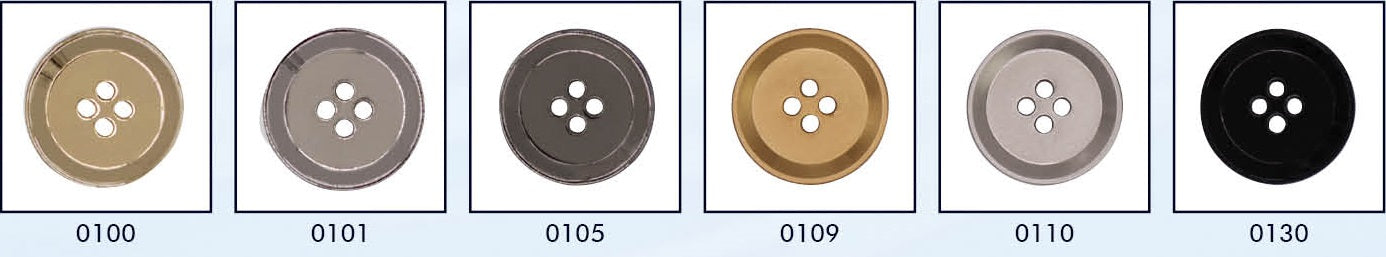 4 gaats metalen knoop in verschillende kleuren en maten