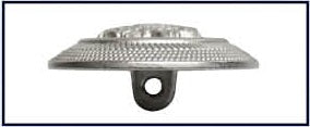 Bedruckter Metallknopf mit Öse in verschiedenen Größen