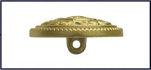 Metalen knoop met achtersteek