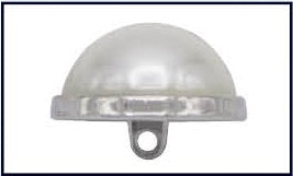 Metallknopf Bombe