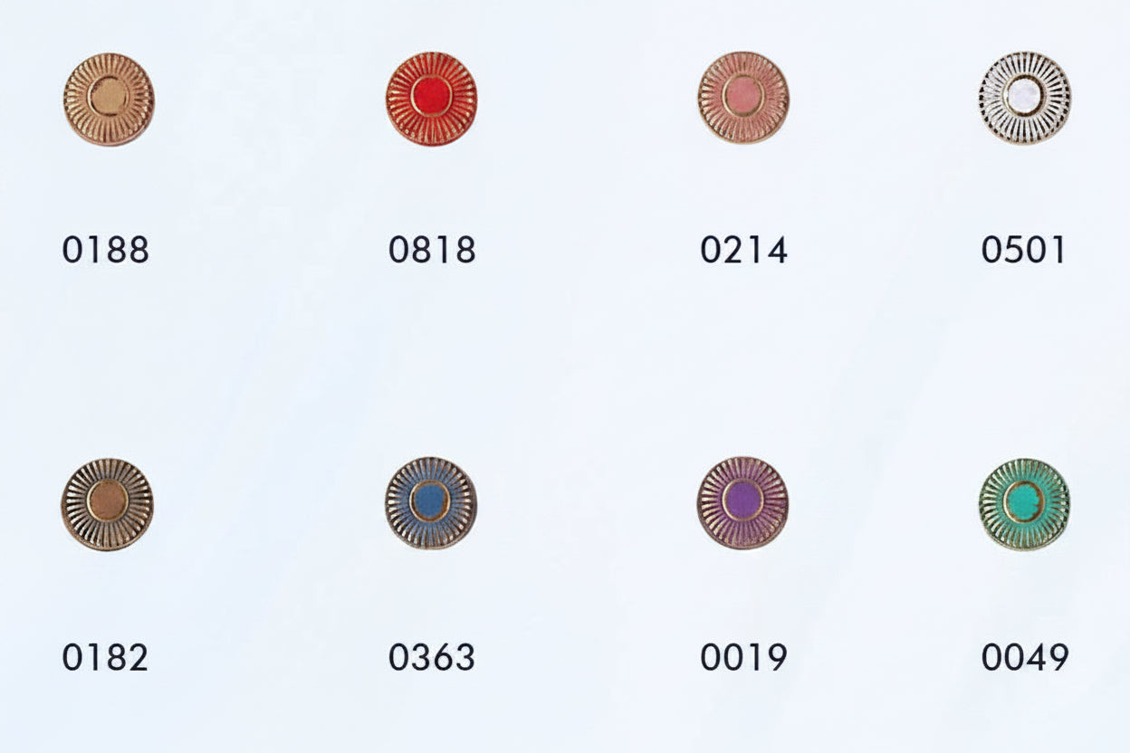 Metallknopf mit Öse | 8 Farben | pro 50 Stück