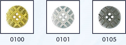 Metalen 4-gaats knoop in verschillende kleuren